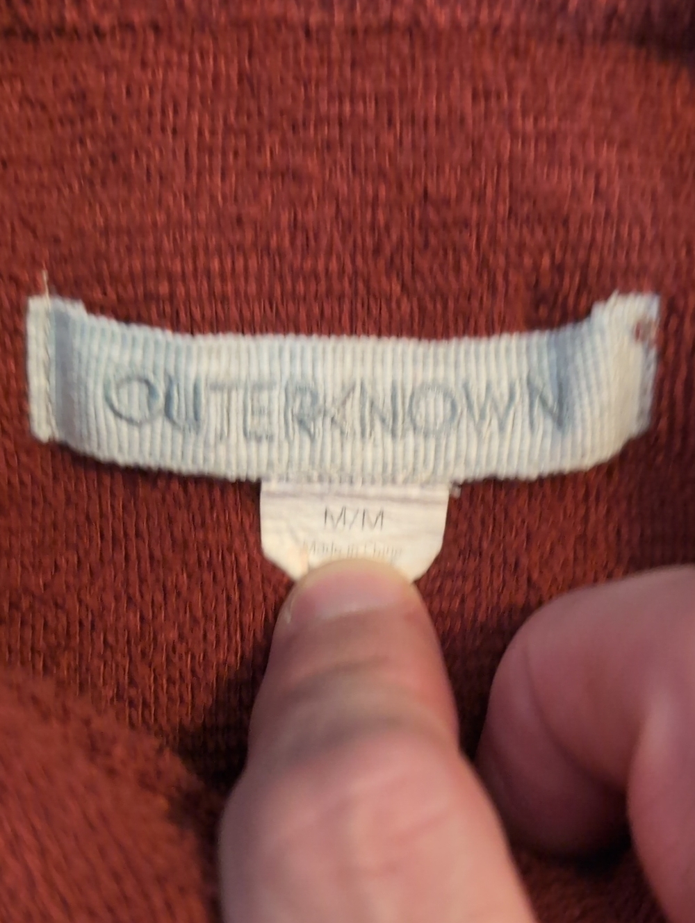 Outerknown Rust Colored Hightide Snap Button Shirt Jacket - Picture 2 of 8
